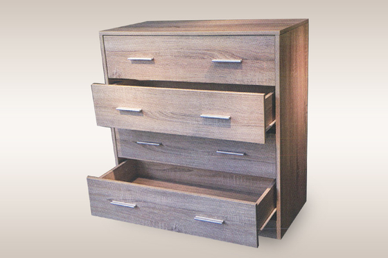 De antieke Eiken Lijst van het Houtbed Nightstand met 4 Laden