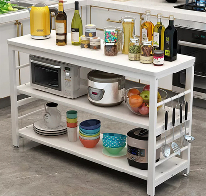 Van de de Bakkersmicrogolf van de metaal Houten Keuken het Rekcountertop Organisator 2 Rij