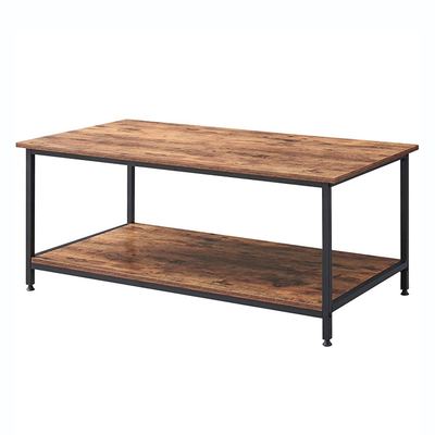 De moderne MDF Houten Koffietafel van het Rechthoekmetaal voor Woonkamer