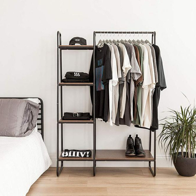 Van de het Kabinets Houten Doek van de slaapkamer Modern Garderobe de Tribunerek 4 Rij