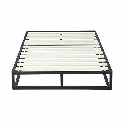 Het aangepaste Kader van het het Smeedijzerbed van Koningsmetal bed frame met Houten Latjes