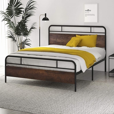 Industrieel van het het Bedkader van het BoerderijGietijzer het Platformmdf hout voor Slaapkamer