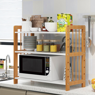 Freestanding Houten Microgolf van Keukenbakkers en het rekeenheid van Broodroosteroven stand