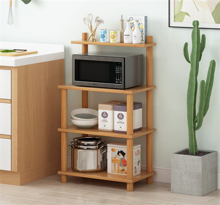 3 de Houten Baker Kitchen Microwave Rack plank van rijvaneer