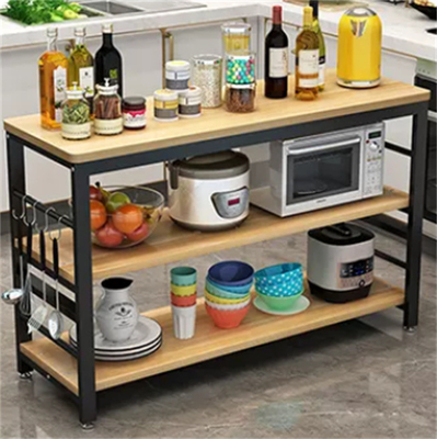 Van de de Bakkersmicrogolf van de metaal Houten Keuken het Rekcountertop Organisator 2 Rij