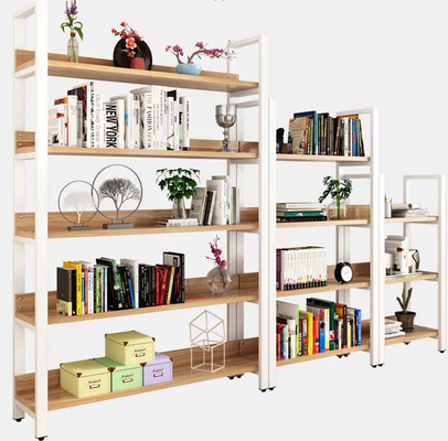 Regelbaar Industrieel Metaal en de Houten Rekken van de Boekenplankenvertoning voor Bibliotheek