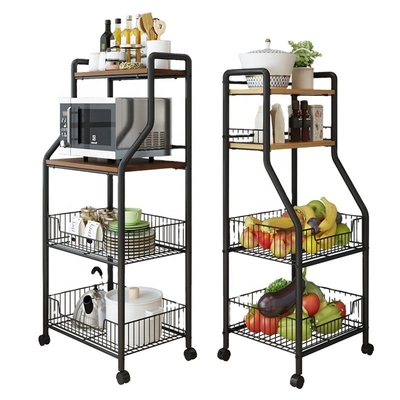 Houten van de de Karopslag van de 4 Rij Moderne Keuken van BSCI het Karretjekeuken op Wielen