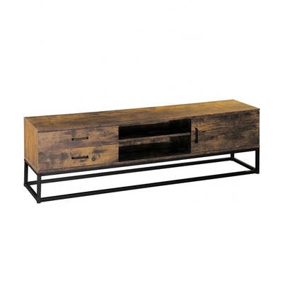 Retro Eiken Hout 65 Duimmedia van het de Consolekabinet van TV het Metaalkader
