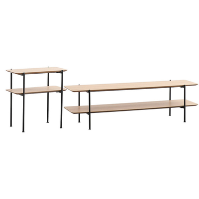 MDF van BSCI Industriële Houten 3 de Tribunemedia van Plankentv Console T Shpe