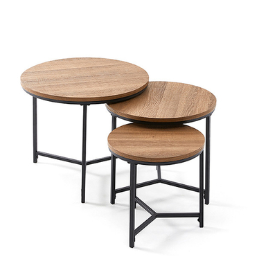 Woonkamer Klein Bruin Rond het Nestelen Koffietafel Vastgesteld Meubilair