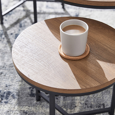 Woonkamer Klein Bruin Rond het Nestelen Koffietafel Vastgesteld Meubilair