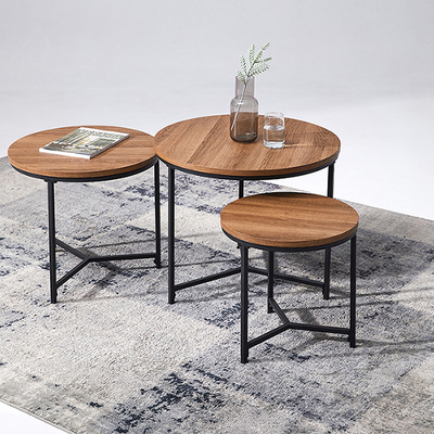 Woonkamer Klein Bruin Rond het Nestelen Koffietafel Vastgesteld Meubilair