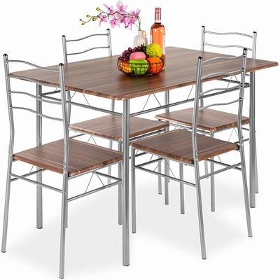 odm Mdf Houten Eettafel en Stoel Vastgestelde Tegen Hoge het Dineren Reeksen van 4