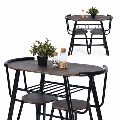 Eigentijdse Metaaleettafel en Stoel Vastgesteld naar huis Meubilair