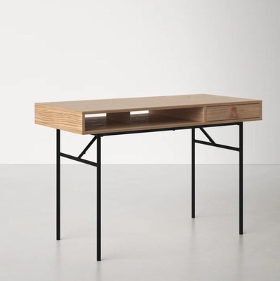 Het aangepaste Compacte van het het Metaalvernisje van het Computerbureau Houten Bureau met Laden