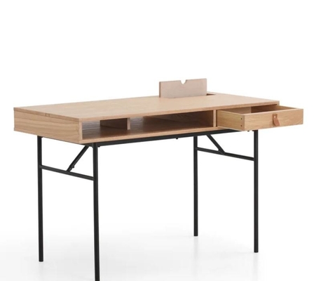 Het aangepaste Compacte van het het Metaalvernisje van het Computerbureau Houten Bureau met Laden
