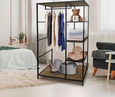 Metaal en MDF het Houten Rek van de Doekopslag voor Slaapkamer
