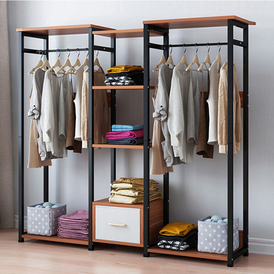 Modern van de het Rekkast van de Slaapkamer Houten Kleding Hangend het Rekmeubilair voor Huis