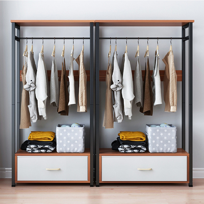 Modern van de het Rekkast van de Slaapkamer Houten Kleding Hangend het Rekmeubilair voor Huis