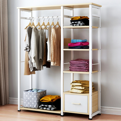 Modern van de het Rekkast van de Slaapkamer Houten Kleding Hangend het Rekmeubilair voor Huis