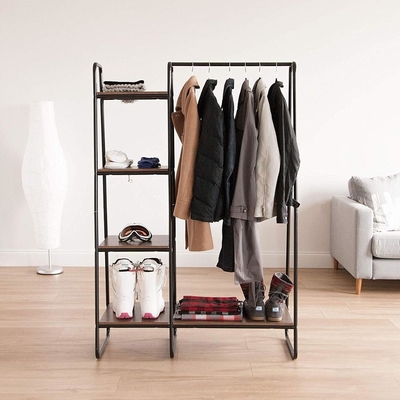 Van de het Kabinets Houten Doek van de slaapkamer Modern Garderobe de Tribunerek 4 Rij