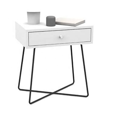 Van de het Bedlijst van het metaal de Dwars Geometrische Hout Lijsten van Nightstands Moderne Zij voor Slaapkamer