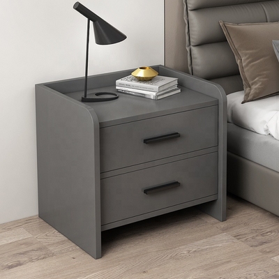 Het Bedlijst Gray White 2 Lade Nightstand van het Eco Vriendschappelijke Hout