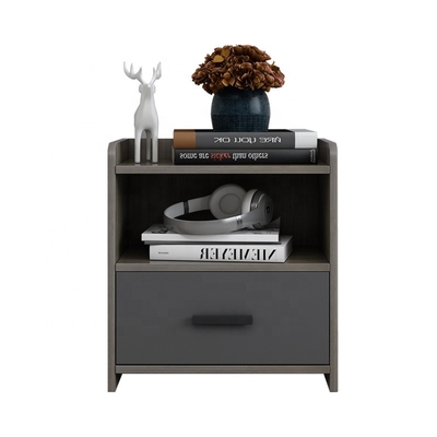 Het Bedlijst Gray White 2 Lade Nightstand van het Eco Vriendschappelijke Hout