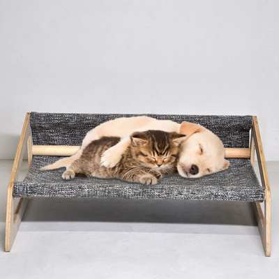 Slaap van Sofa Raised Dog Bed Wood van de Eco de Vriendschappelijke Houten Hond